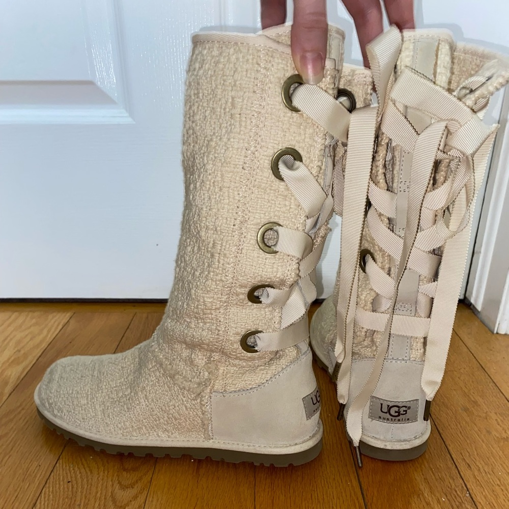 UGG women’s heirloom tall lace up boots
